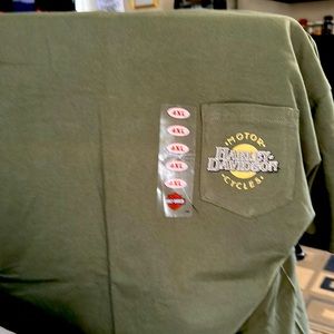 Harley Davidson 4xl logo pocket tshirt new.